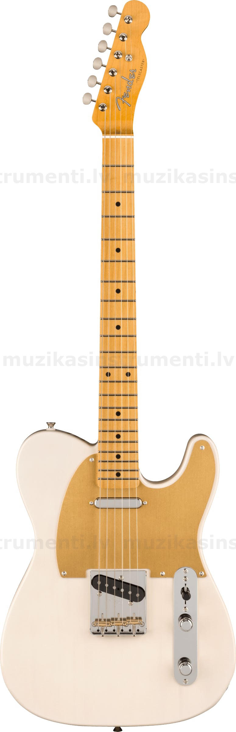 Fender JV Modified '50s Telecaster Electric Guitar in White Blonde