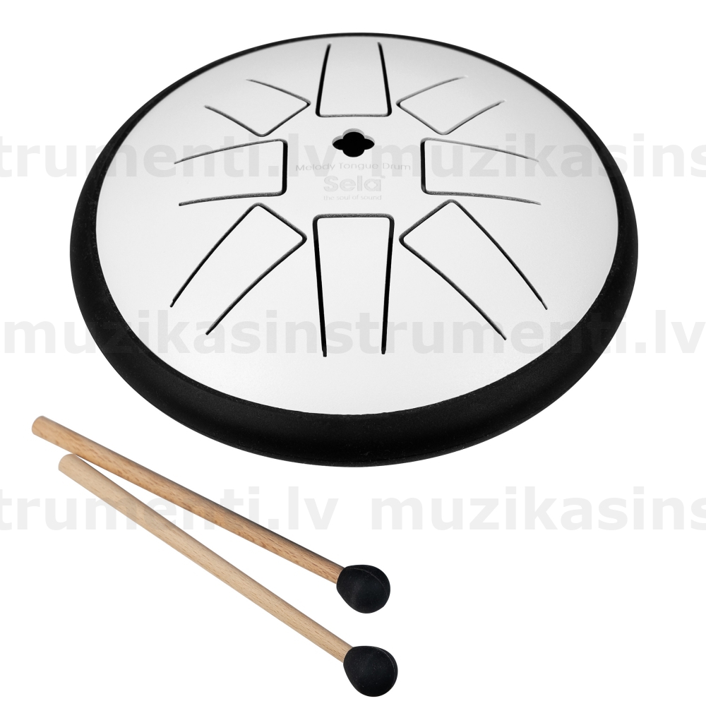 Sela Melody Tongue Drum 6“ G Minor Pentatonic White SE 363