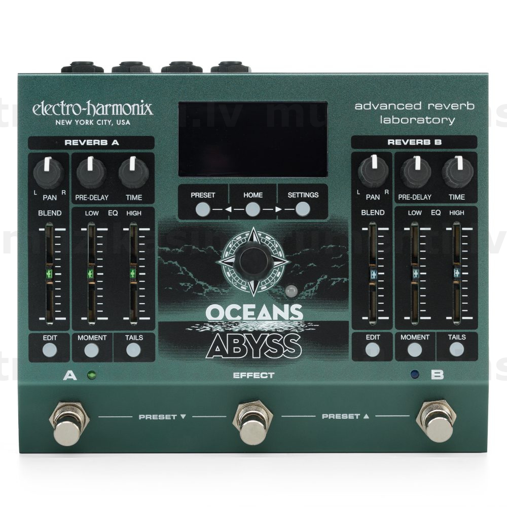 Electro Harmonix Oceans Abyss Advanced Reverb Laboratory