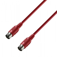 Adam Hall 3 STAR MIDI 0300 RED MIDI kabelis
