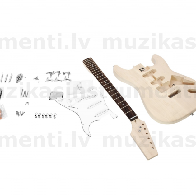 Elektriskās ģitāras komplekts DIMAVERY DIY Stratocaster - 20