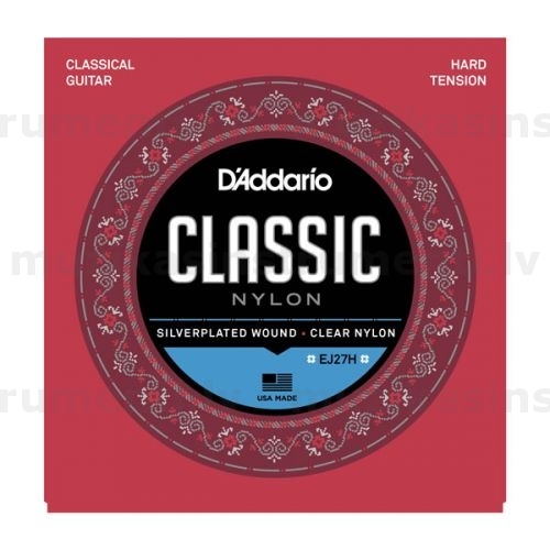 D'Addario Nylon Hard Tension EJ27H Klasiskās ģitaras stīgas