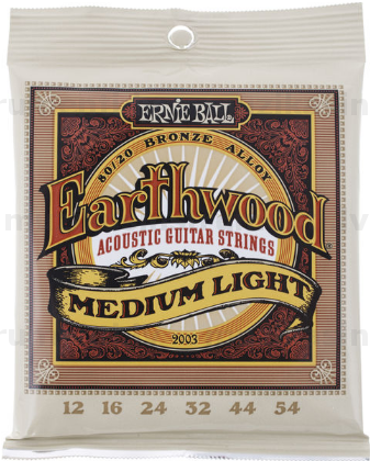 Ernie Ball 2003 Earthwood Bronze (12-54) Akustiskās ģitāras stīgas