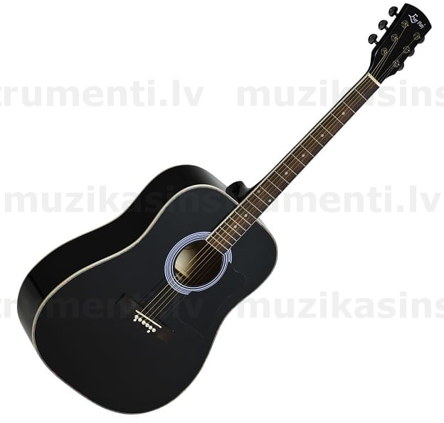 Akustiskā ģitāra EVER PLAY AP-400 BK