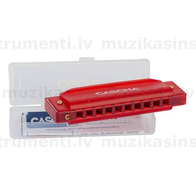 Cascha Fun Blues Harmonica Red