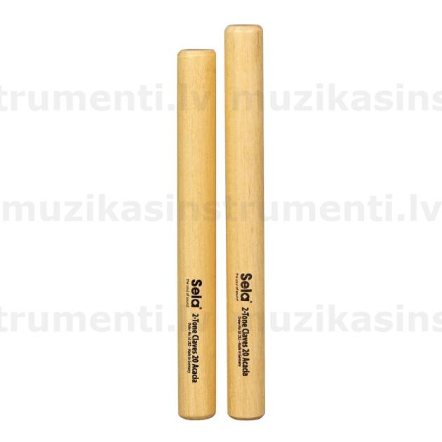 Sela 2-Tone Claves 20 Acacia