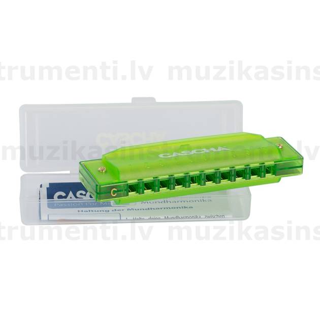 Cascha Fun Blues Harmonica Green HH 2274