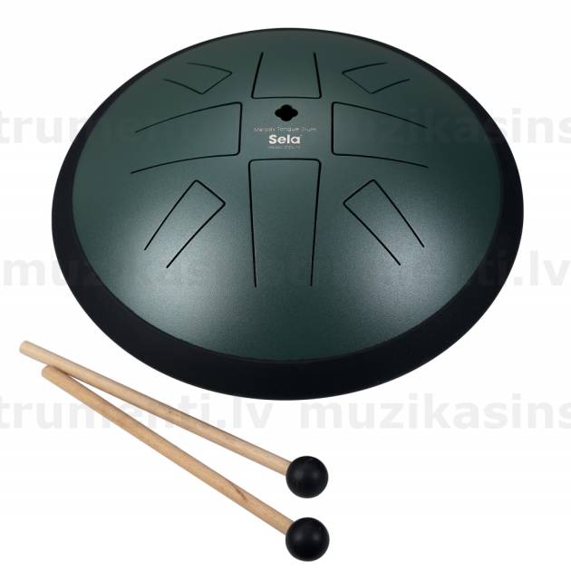 Zvanga Sela Melody Tongue Drum 10“ C Golden Gate Dark Green SE 373