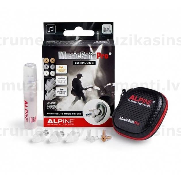 Ausu aizbāžņi Alpine earplugs MusicSafePro Transparent