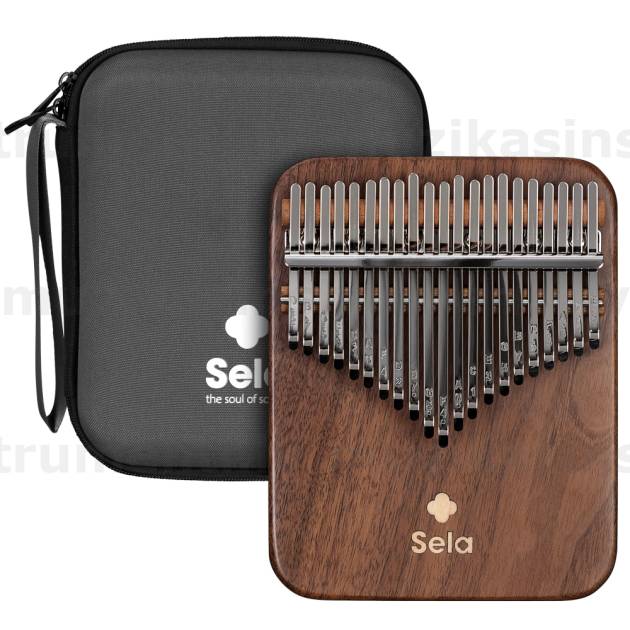 Sela Kalimba 21 Solid Black Walnut