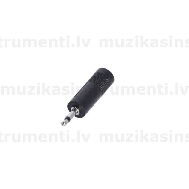 Adam Hall Connectors 4 STAR A JF2 MM2 Adapter 6.3 mm Jack Mono female to 3.5 mm Jack Mono male