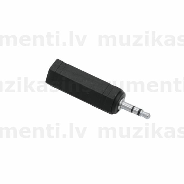 OMNITRONIC Adapter 3.5 Jack(M)/6.35(F) stereo