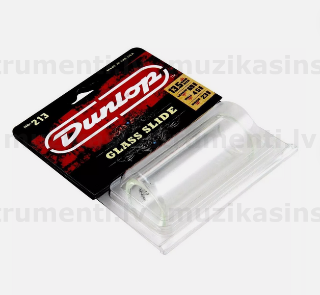 Dunlop 213 Tempered Glass Slide, Heavy Wall Thickness, Large