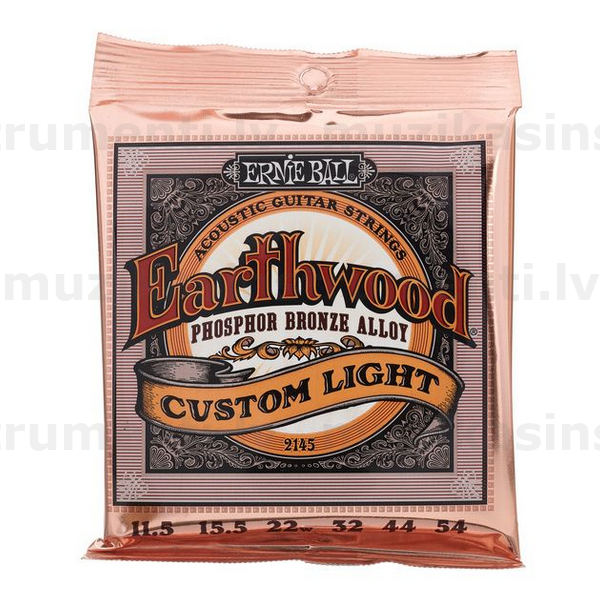 Ernie Ball 2145 Earthwood Custom Phosphor Broze (11,5 -54) Akustiskās ģitāras stīgas