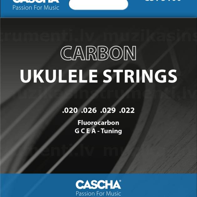 Cascha ukuleles stīgas no karbona