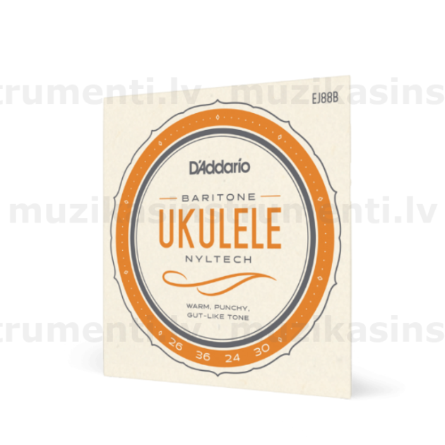 D'Addario EJ88B Nyltech Ukulele Strings, Baritone EJ88B