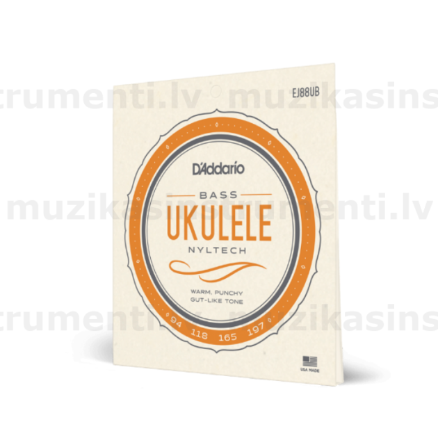 D'Addario EJ88UB Nyltech Ukulele Strings, Bass EJ88UB