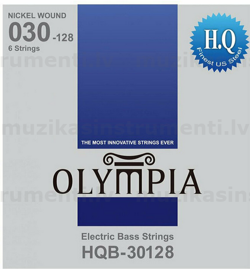 Olympia HQB30128 (30-128) 6 stīgu elektriskās basģitāras stīgas