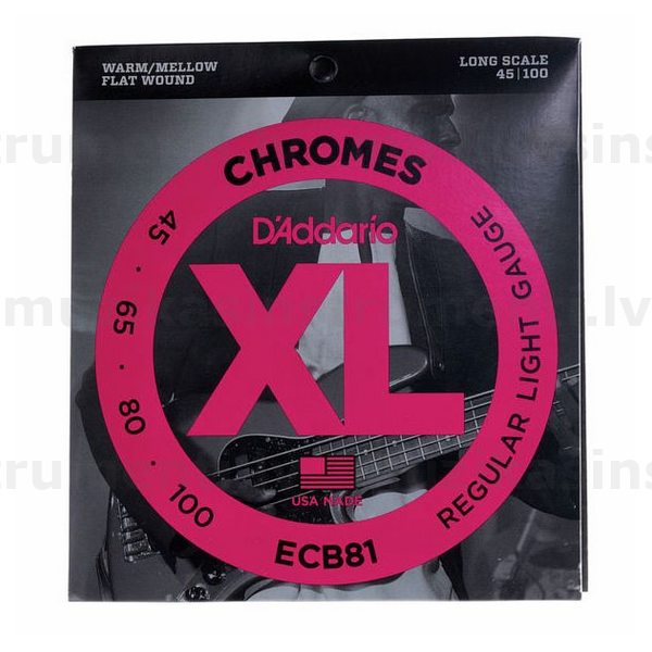 D'Addario ECB81 (45-100) elektriskās basģitāras stīgas