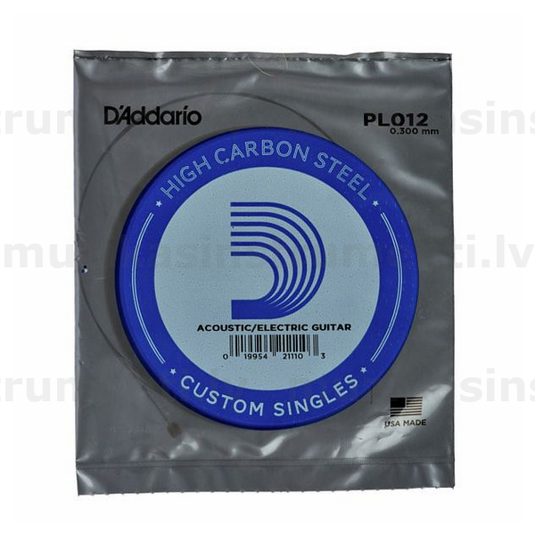 D'Addario PL012 rezerves stīga