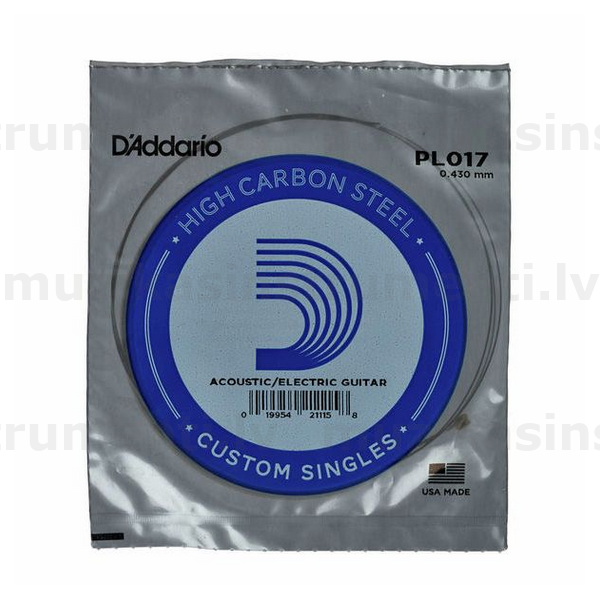 D'Addario PL017 rezerves stīga