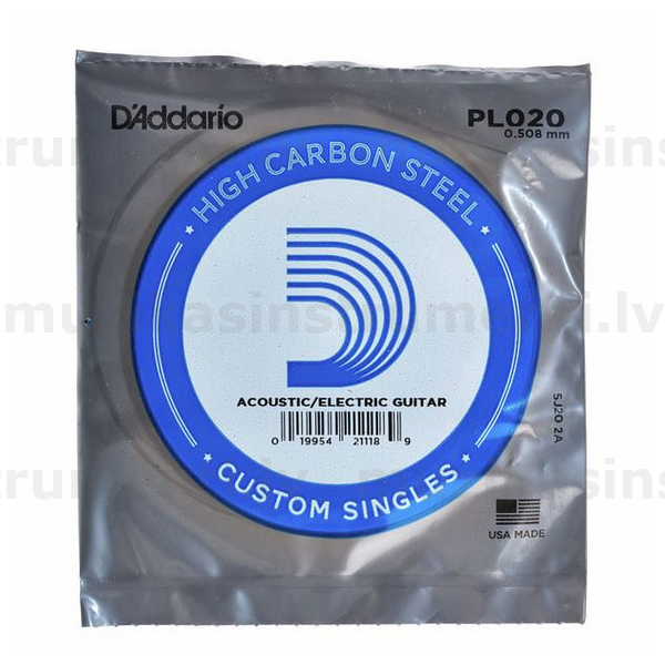 D'Addario PL020 rezerves stīga