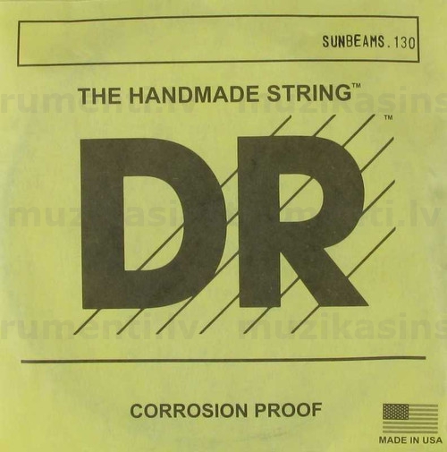 DR Strings SBN-130 Sunbeam Nickel Plated Bass SBN-130 (.130) elektriskās basģitāras rezerves stīga