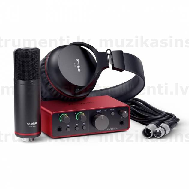 Focusrite Scarlett Solo Studio 4th Gen studijas komplekts