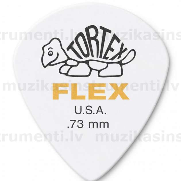 Dunlop TORTEX FLEX JAZZ 3 WHITE .73MM mediators