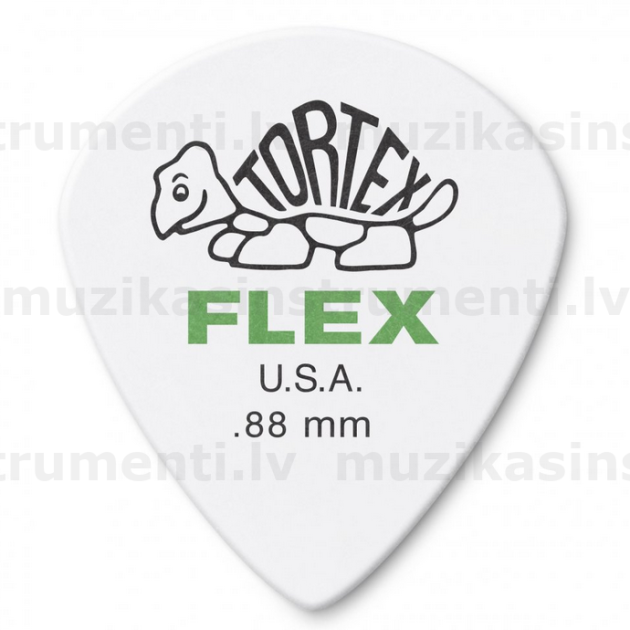 Dunlop TORTEX FLEX JAZZ 3 WHITE .88MM mediators