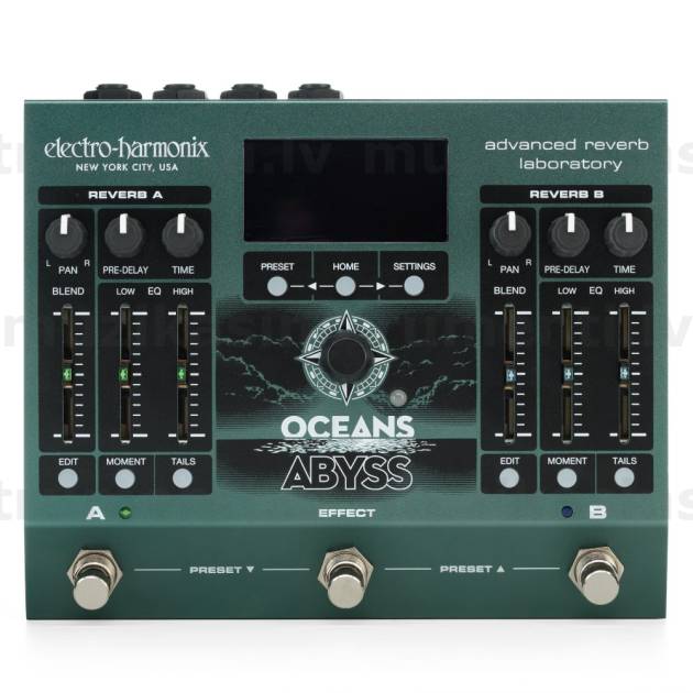 Electro Harmonix Oceans Abyss Advanced Reverb Laboratory